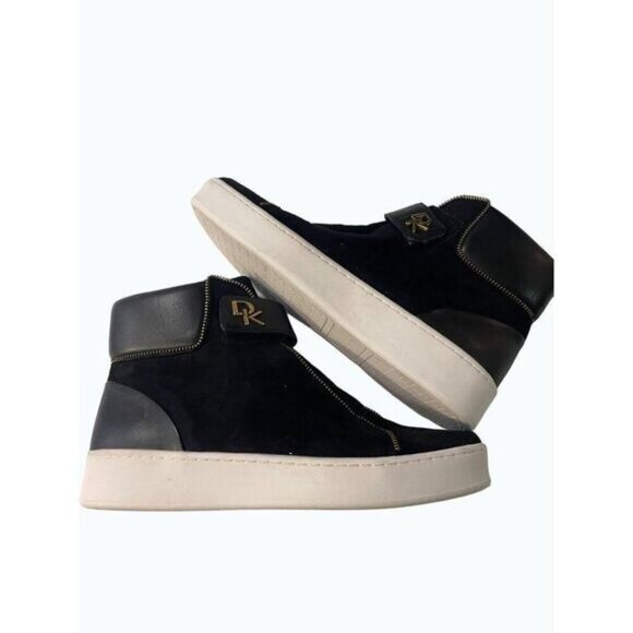 Donna Karan Black Suede LeatherāBooties Boots 7 M - Picture 6 of 8